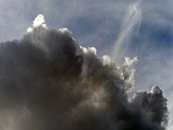 thunderstorm sky black clouds