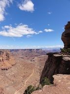 panorama of a natural canyon on a sunny day