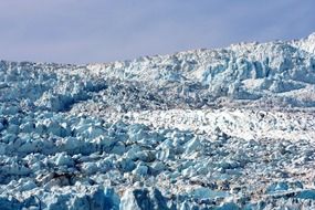 landscape of glacier and blue sky in Alaska