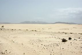 empty desert on a clear day