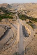 road along rocky terrain in Afghanistan