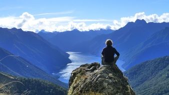 panoramic view of kepler track in new zealand