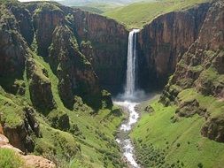 beautiful picturesque maletsunyane falls