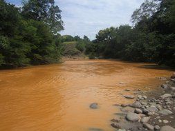 brown river panorama