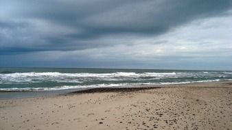 Landscape of autumn beach, denmark