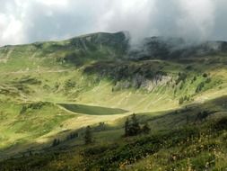 landscape of a picturesque valley in Austria