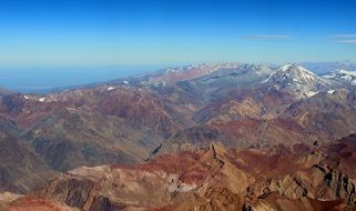 Landscape with Andes mountains