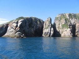 scenic rocks in sea, thailand