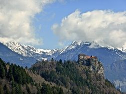 historic castle on a hilltop