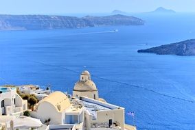 scenic santorini island