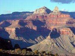 landscape with scenic grand canyon rocks