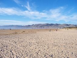 california grover beach with sky and clouds