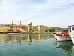 boats near the coast in croatia