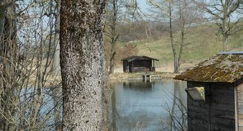 water mirroring landscape