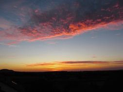 magnificent clouds sunset