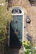 door of the town house in london