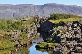 mountain river in Iceland