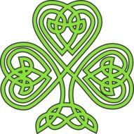 graphic image of celtic shamrock