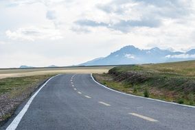empty mountain highway