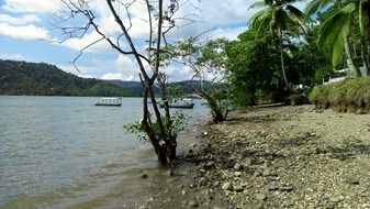 Landscape of beautiful puerto golfito