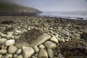 beautiful and delightful stones beach