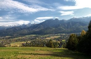 landscape in polish tatras