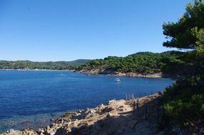 the beautiful coast of the south of France
