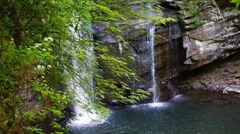 astounding waterfall cascade
