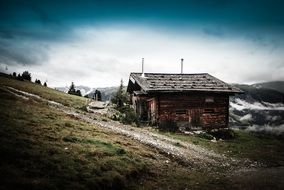 alpine hut in austria