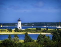 Edgartown Light Station in Massachusetts