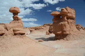 rock formations in the goblin valley