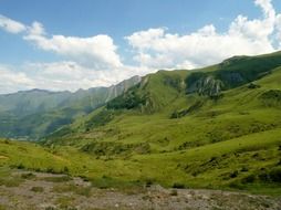 Beautiful Spring in a mountain valley in France