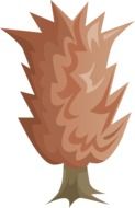 graphic image of a brown autumn tree
