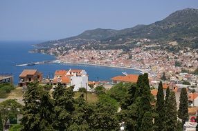 Panoramic view of the Greece island