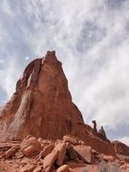 red rock in desert, usa, utah, moab