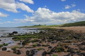 Dunstanburgh castle in Northumberland