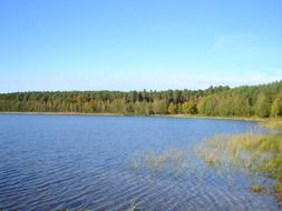 Landscape picture of calm lake