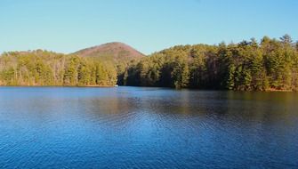 quiet peaceful forest lake