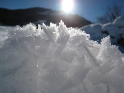Ice crystal in the sun
