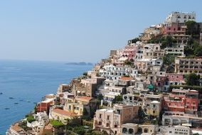 panoramic view of the town of Amalfi, Italy