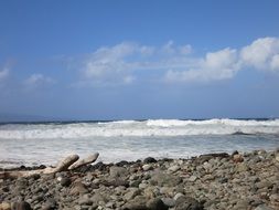 rocky beach in hawaii