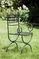 metal garden chair