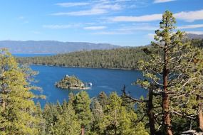 quiet landscape of lake Tahoe