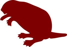 beaver silhouette drawing