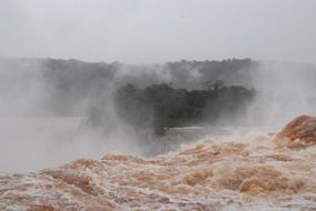 astounding mist waterfall