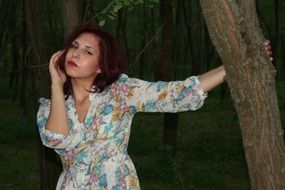 girl portrait in forest