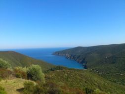 landscape of the halkidiki sea