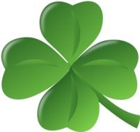 clover green luck four leaf drawing