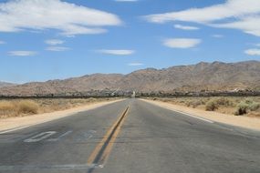 desert road in america