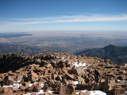 Mountain pikes peak